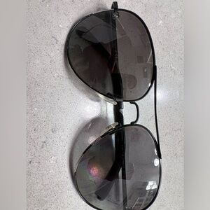 Chanel Pilot black sunglasses unisex used